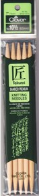 Clover 72692 Bamboo Double Point Knitting Needles 7 in. 5-Pkg-Size 10.55