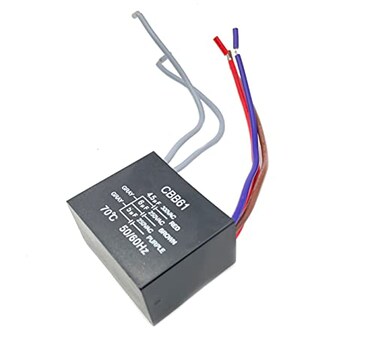 daier New Motor Ceiling Fan Capacitor CBB61 4.5uf6uf5uf 5-Wire 250V