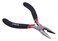 Amtech B3186 Mini Long Nose Plier with Spring, Black SilverRed, 15cm