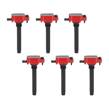 MSD 82736 Ignition Coils Blaster Series, Red, 6-pack