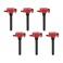 MSD 82736 Ignition Coils Blaster Series, Red, 6-pack