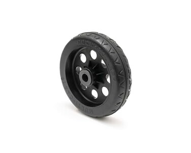 Rock-N-Roller Stealth R-Trac 8" x 2" Caster Wheel 2-Pack for R12 Multi-Carts, Symmetrical Hub