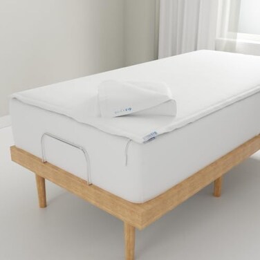 QuickZip Fitted Plus Spare Bundle: 1 Fitted Sheet ,BaseZip Sheet1 Zip Sheet - Easy to Change, Wont Pop Off - Soft Sateen 400 TC 100% Cotton - 15 Deep Pockets Twin XL Size Sheets“ White