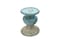 Creative Co-Op Small Distressed Blue Terracotta Pillar Candle Holder