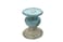 Creative Co-Op Small Distressed Blue Terracotta Pillar Candle Holder
