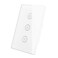 MOES WiFi Smart Wall Touch Light Switch Glass Panel Wireless Remote Control by Mobile APP Anywhere Compatible with Alexa,Timing Function No Hub Required ,Wall Switch 3 Gang