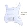 Musiclily Basic Loaded ST-HSS Pickguard with Ceramic Pickups 3Ply White