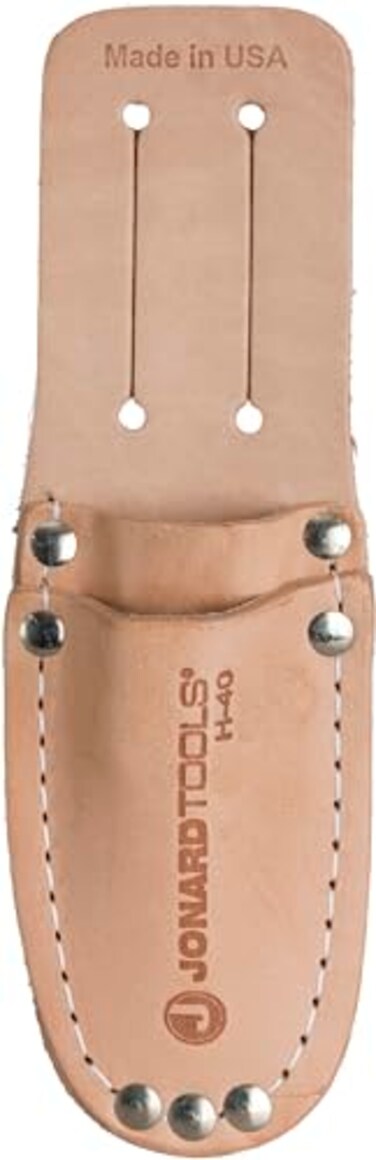 Jonard Tools H-40 Compact Leather Two Pocket Tool Pouch