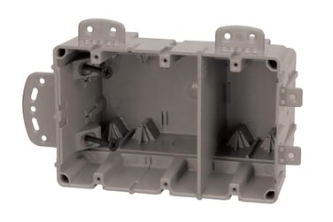 Southwire MSBMMT3G 3 Gang Multi Mount Device Box with Depth Adjustable; Heavy Duty 42lb; Gray