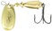 Rapala Blue Fox Classic Vibrax 01 Plated 1/8 ,Gold/Gold, Size- 2.38, One Size