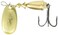 Rapala Blue Fox Classic Vibrax 01 Plated 1/8 ,Gold/Gold, Size- 2.38, One Size