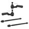 TRQ Inner and Outer Driver and Passenger Side Tie Rod Set 4 Piece