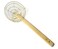 Sunrise Kitchen Supply 6" Round Brass Spider Strainer with Bamboo Handle