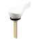 PRIME-LINE Sliding Door Latch Lever, 1-3/8", Tail, White ,Single Pack