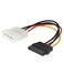CableCreation Molex to SATA, [5-Pack] 4-Inch 4 Pin Molex to SATA Power Cable Adapter