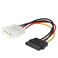 CableCreation Molex to SATA, [5-Pack] 4-Inch 4 Pin Molex to SATA Power Cable Adapter