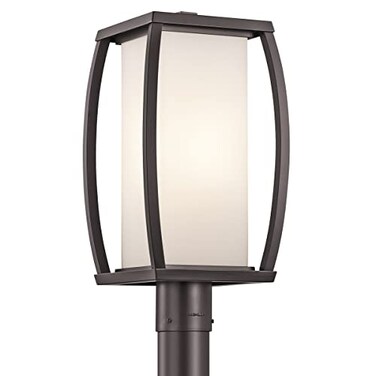 Kichler Bowen Outdoor Post Light, Architectural Bronze