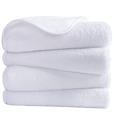POLYTE 330 GSM Poly Blend Microfiber Quick Dry Hand Towel, 16x30 in