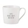 Santa Barbara Design Studio SIPS Drinkware DishwasherMicrowave Safe Bone China Cafe Mug Coffee Cup, 14-Ounce, Coffee Because