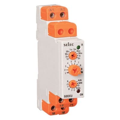 seleccontrols Seleccontrols 600xu-a-1-cu Analog Rail Timer 17.5mm w x 90mm h x 60mm d