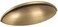Cosmas 10 Pack 1399BAB Brushed Antique Brass Pull 2-1/2 Inch Hole Centers