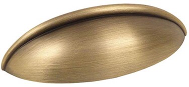Cosmas 10 Pack 1399BAB Brushed Antique Brass Pull 2-1/2 Inch Hole Centers