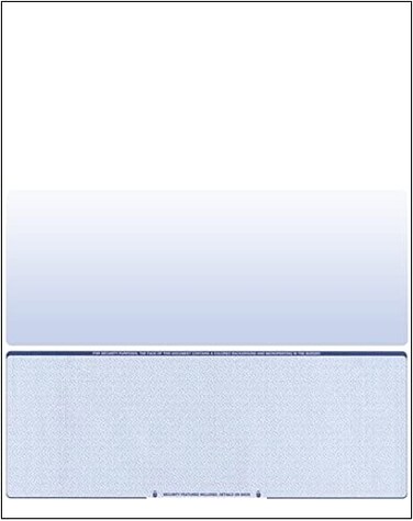 Compuchecks 500 Blank Check Stock, Check on Bottom, Blue Diamond
