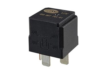 HELLA 007791011 12V 40 Amp SPST Relay with Resistor, Multi