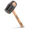 Estwing DH-18 18 Oz Deadhead Rubber Mallet, Wood Handle , Black