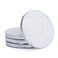 Thirstystone 4 Pack Silver Edged Round White Marble Coasters