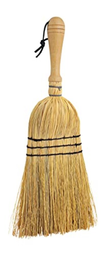 Redecker Sorghum Straw Hand Brush with Oiled Beechwood Handle, 17-Inches