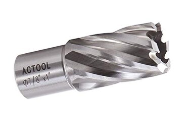 ACTOOL 7/8" Diameter1" Depth of Cut HSS ANNULAR Cutter with 3/4'' Weldon Shank
