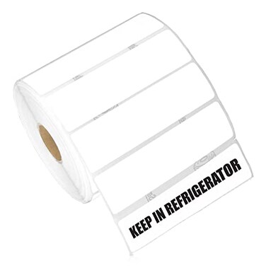 OfficeSmartLabels 3.5" x 1" Direct Thermal Label, 1" Core, 4 Rolls, 1380/Roll