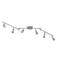 Globe Electric 59351 Payton 6-Light Foldable Track Lighting, Matte Silver