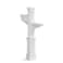 Mayne Westbrook Decorative Mail Post with Planter, White