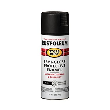 Rust-Oleum Stops Rust Spray Paint, Semi-Gloss Black