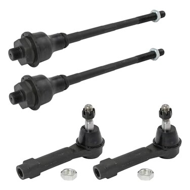TRQ Inner and Outer Tie Rod Set 4 Piece