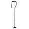 Hugo Mobility Adjustable Offset Quadpod Cane with Stable Tip, Smoke