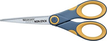 Westcott Titanium Bonded Non Stick Scissors, 7" Straight ,14851