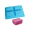 X-Haibei Plain Basic Rectangle Thick Bar Soap Mold Half-Handsize Silicone Mould for Bath Supply 3oz per Cell