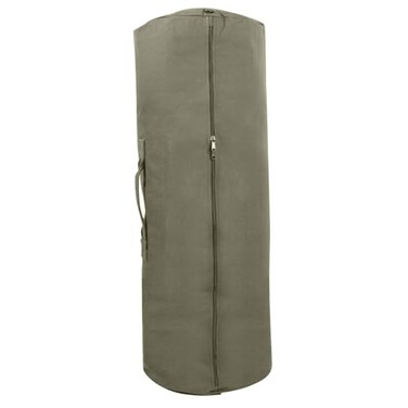 Rothco Canvas Duffle Bag with Side Zipper, Olive Drab, 266L