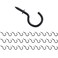 National Hardware N119-729 Cup Hooks in Black, 1", 30