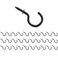 National Hardware N119-729 Cup Hooks in Black, 1", 30