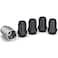 White Knight 40700SMBT Matte Black M12x1.5 Spline Pattern Wheel Lock ,Random Lock Pattern4 Pack