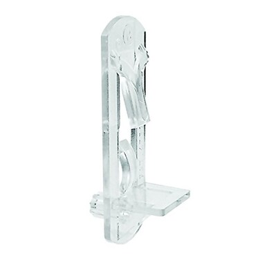Prime-Line U 11299 Shelf Support Peg, Self-Locking 1/4 In. x 1/2 In. Clear ,4 Pack