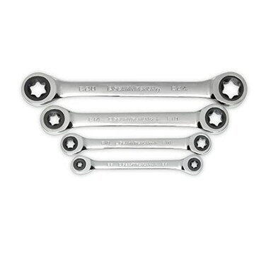GEARWRENCH 4 Piece Double Box Ratcheting E-Torx Wrench Set9224D