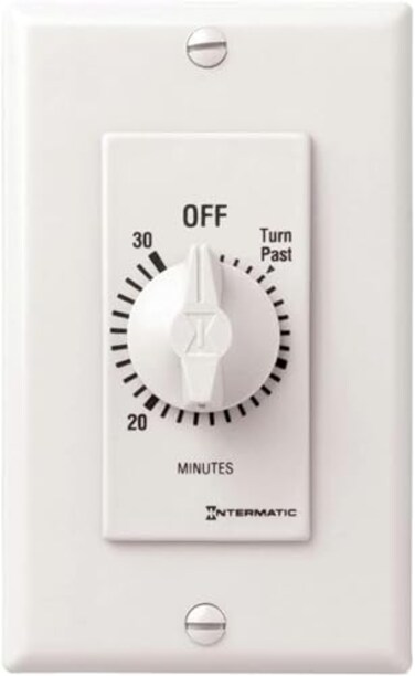 Intermatic SW30MWK 30-Minute Spring-Wound Timer, White