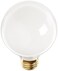 Bulbrite Incandescent G25 Medium Screw Base ,E26Light Bulb, 25 Watt, White