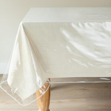 Benson Mills Clear Plastic Tablecloth Protector ,70" x 108" Extra Wide