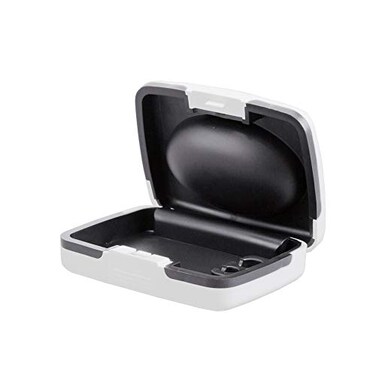 SOUNDLINK Hearing Aid Case Hard Storage Box with Battery Compartment for BTE CIC ITE ITC Hearing Aids Portable